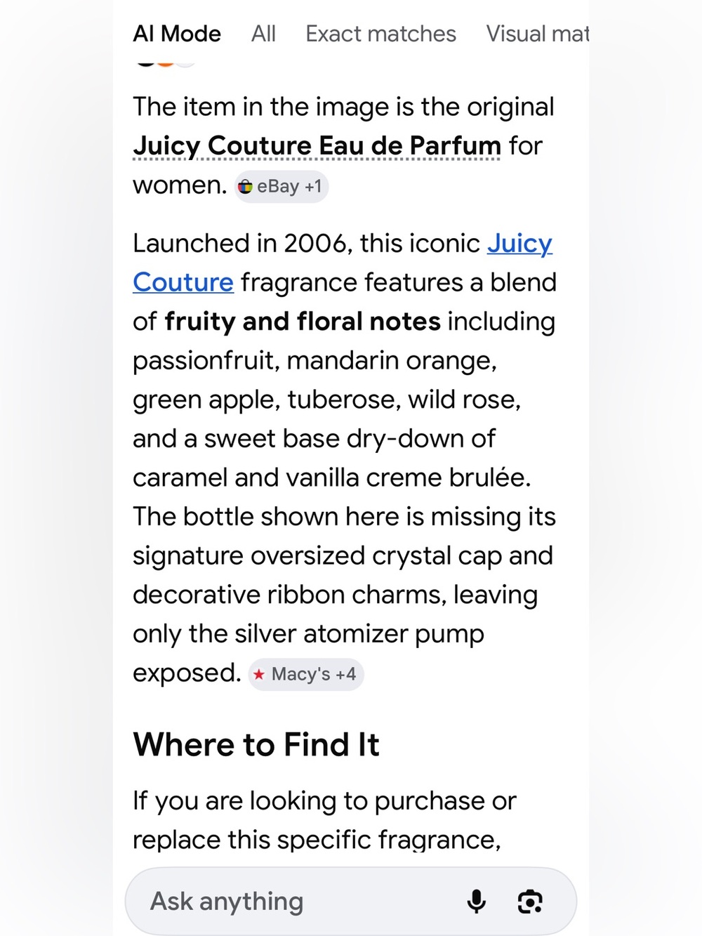 Juicy Couture Women’s Eau de Parfum Spray - Yellow & Silver Accents - Picture 6 of 6